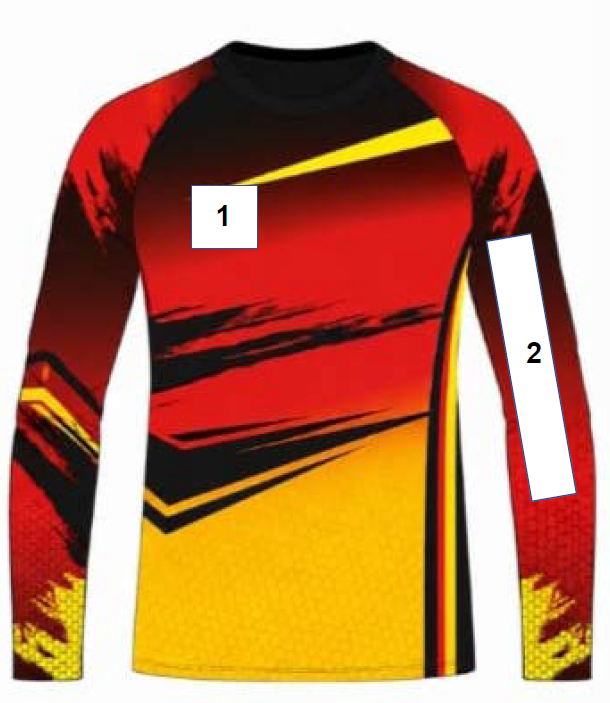 Wettkampftrikot, langarm