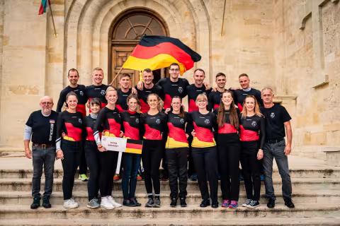 Die deutsche Feuerwehrsport-Nationalmannschaft 2024