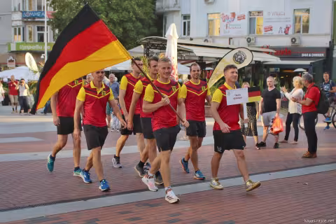 Die deutsche Nationalmannschaft bei der Eröffnungsveranstaltung | © Karel Švéda