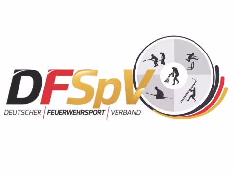 Banner und Logo des Deutschen Feuerwehrsportverband